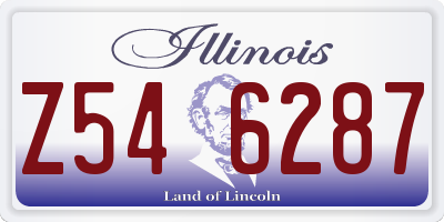 IL license plate Z546287