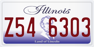 IL license plate Z546303