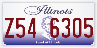IL license plate Z546305