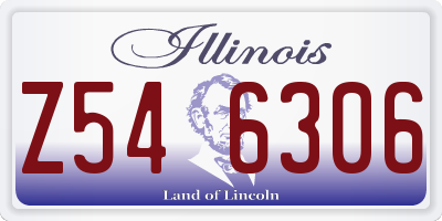IL license plate Z546306