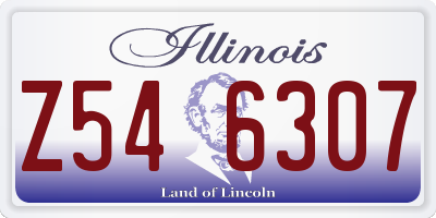 IL license plate Z546307