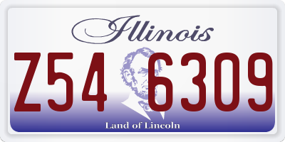 IL license plate Z546309