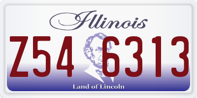 IL license plate Z546313
