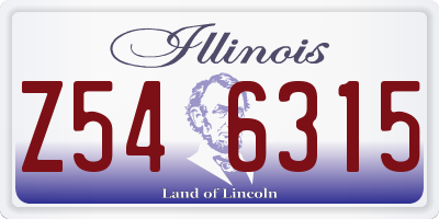 IL license plate Z546315