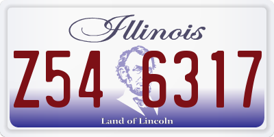 IL license plate Z546317