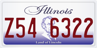 IL license plate Z546322