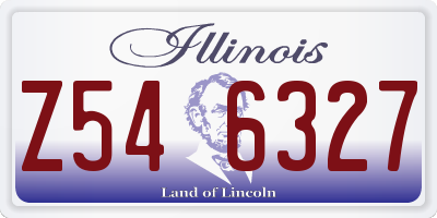IL license plate Z546327