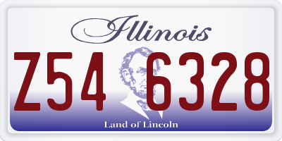 IL license plate Z546328