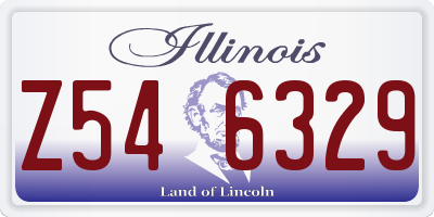 IL license plate Z546329