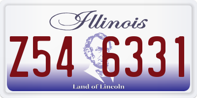 IL license plate Z546331
