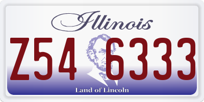 IL license plate Z546333