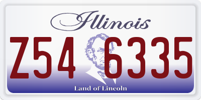 IL license plate Z546335