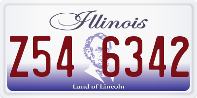IL license plate Z546342