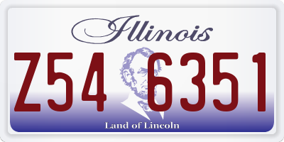 IL license plate Z546351