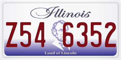 IL license plate Z546352