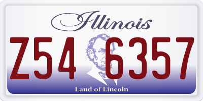 IL license plate Z546357