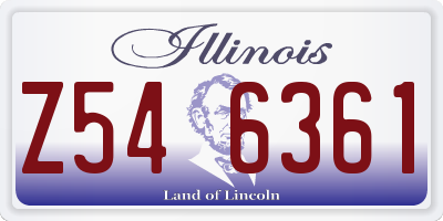 IL license plate Z546361