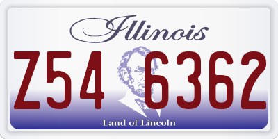 IL license plate Z546362