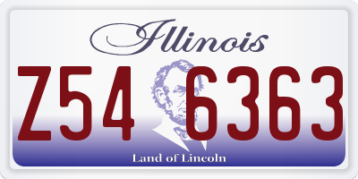 IL license plate Z546363