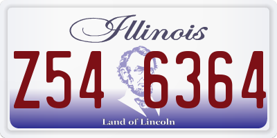 IL license plate Z546364
