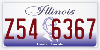 IL license plate Z546367