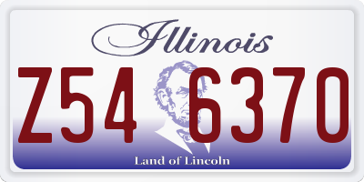 IL license plate Z546370