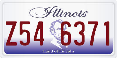 IL license plate Z546371