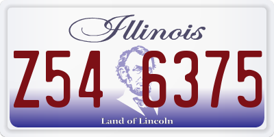 IL license plate Z546375