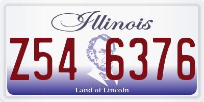 IL license plate Z546376