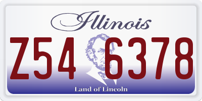 IL license plate Z546378