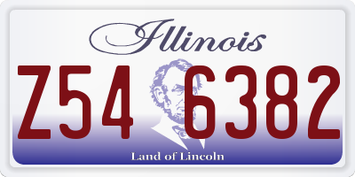 IL license plate Z546382