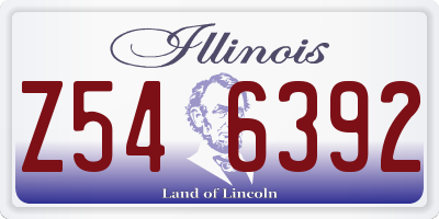 IL license plate Z546392