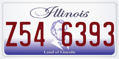 IL license plate Z546393