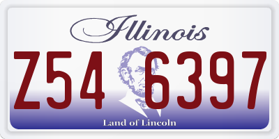 IL license plate Z546397