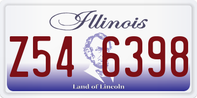 IL license plate Z546398