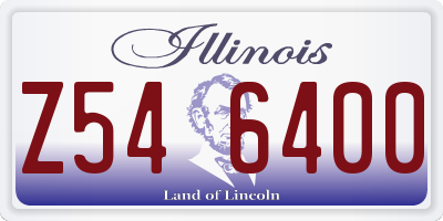 IL license plate Z546400