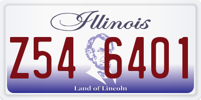 IL license plate Z546401