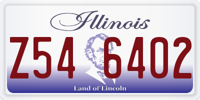 IL license plate Z546402