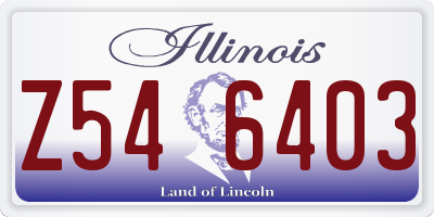 IL license plate Z546403