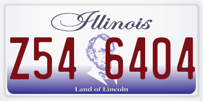 IL license plate Z546404