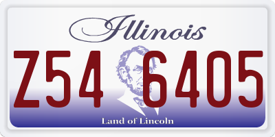 IL license plate Z546405