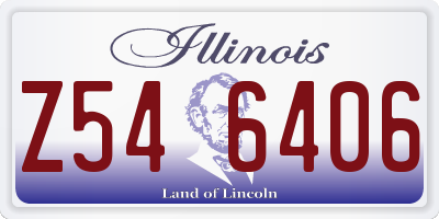 IL license plate Z546406
