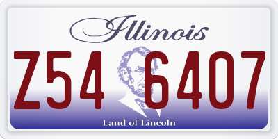 IL license plate Z546407