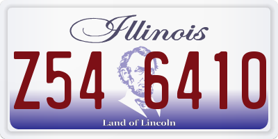 IL license plate Z546410