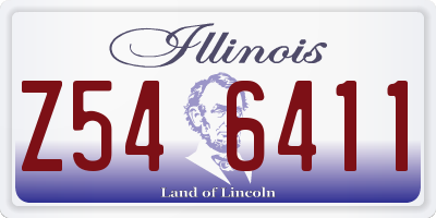IL license plate Z546411