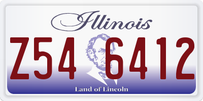 IL license plate Z546412