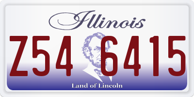 IL license plate Z546415