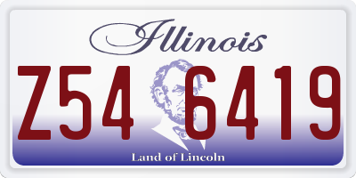 IL license plate Z546419