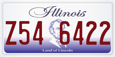 IL license plate Z546422