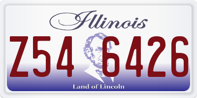 IL license plate Z546426